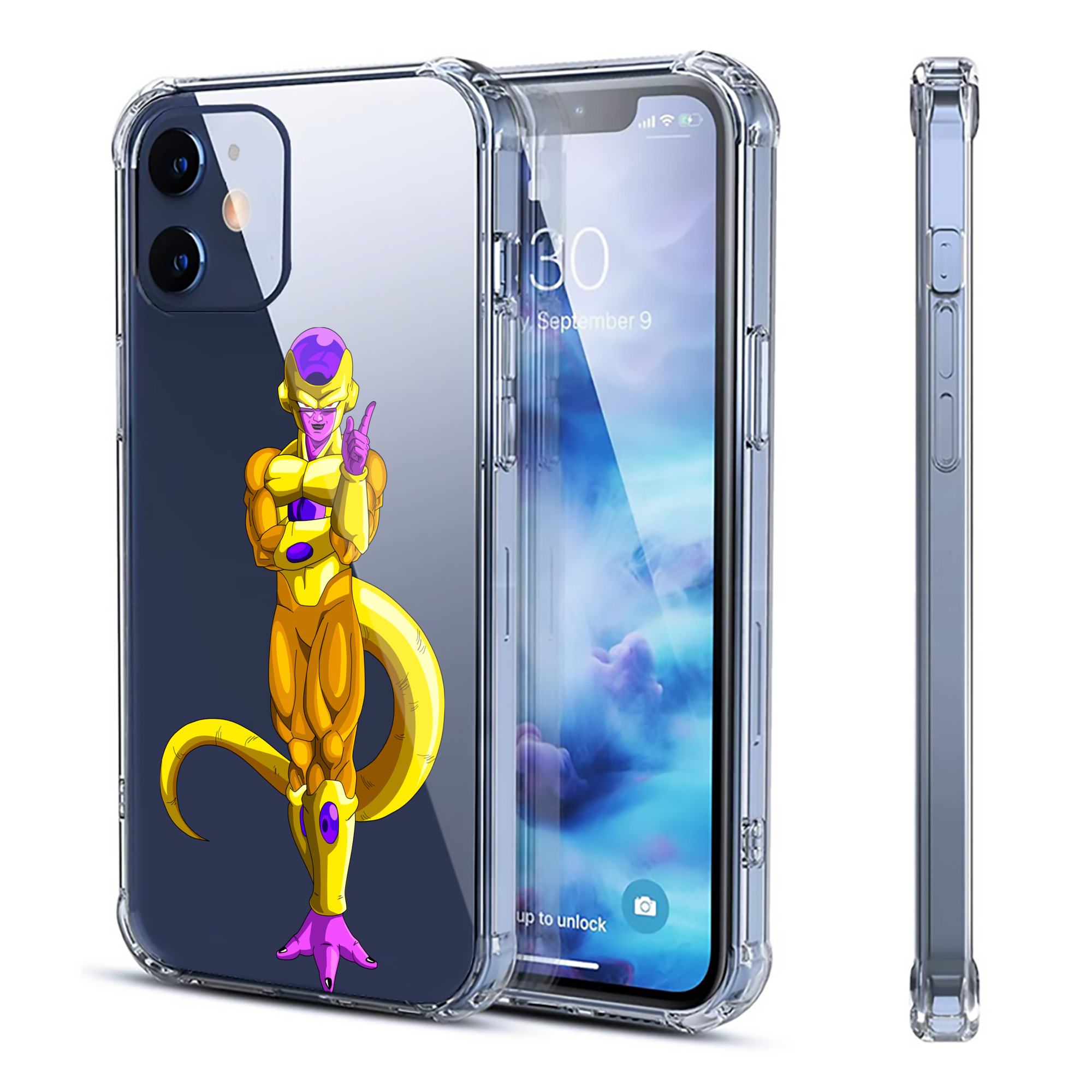 （画像用） ドラゴンボール フリーザ DRAGON BALL Frieza 【iPhone 12シリーズ対応】透明スマホケース（クリアソフトケース）